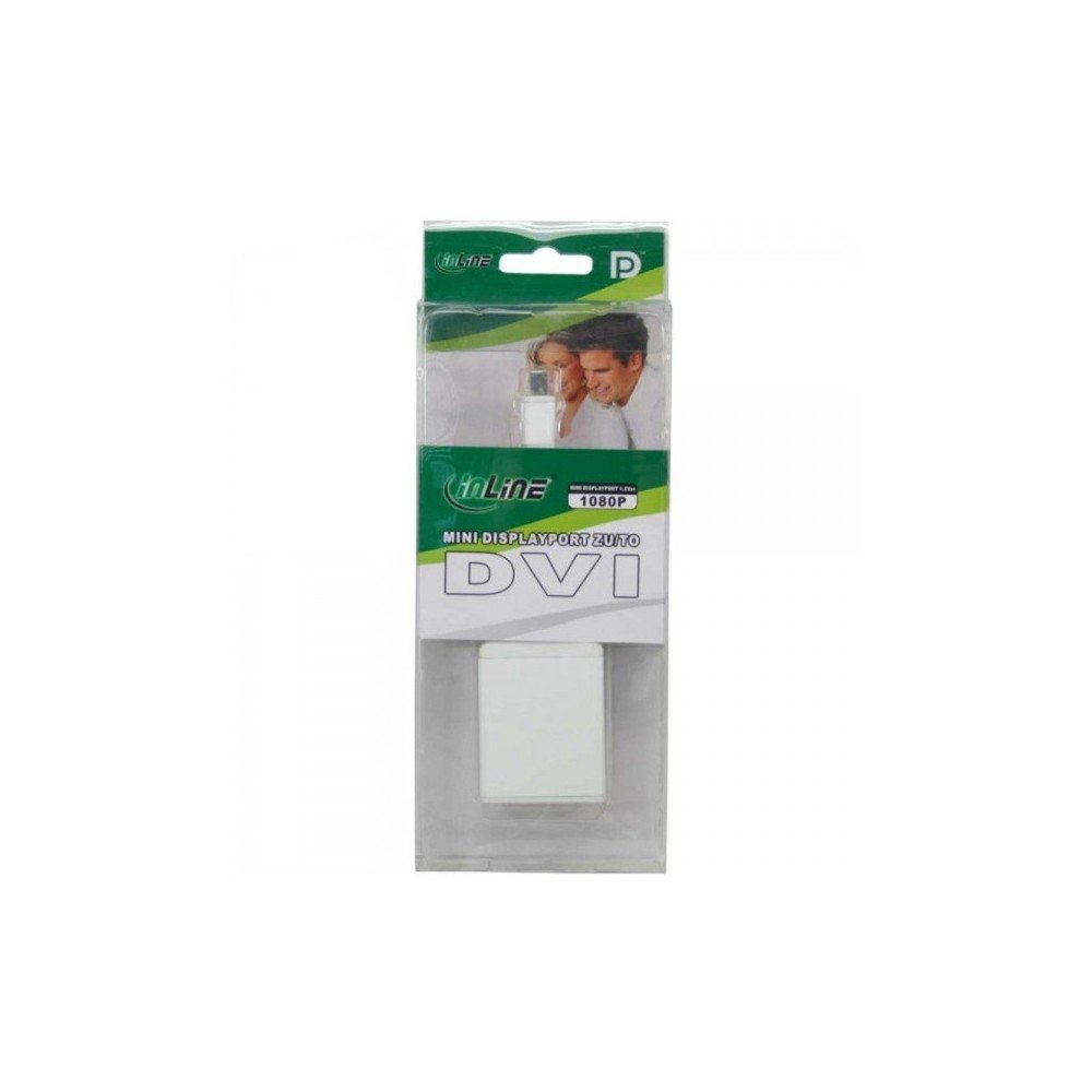 InLine Mini DisplayPort to DVI-D Adapter, White - Image 3