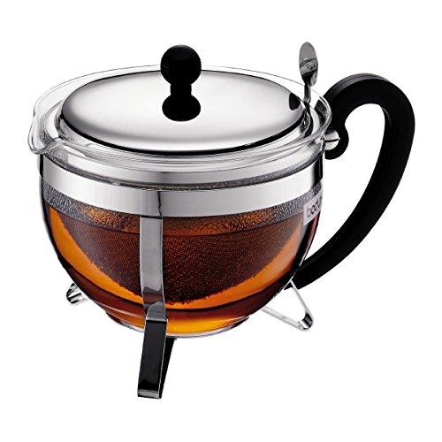 Bodum Chambord Tea Pot, Borosilicate Glass - 1.3 L, Shiny, 1921-16-6
