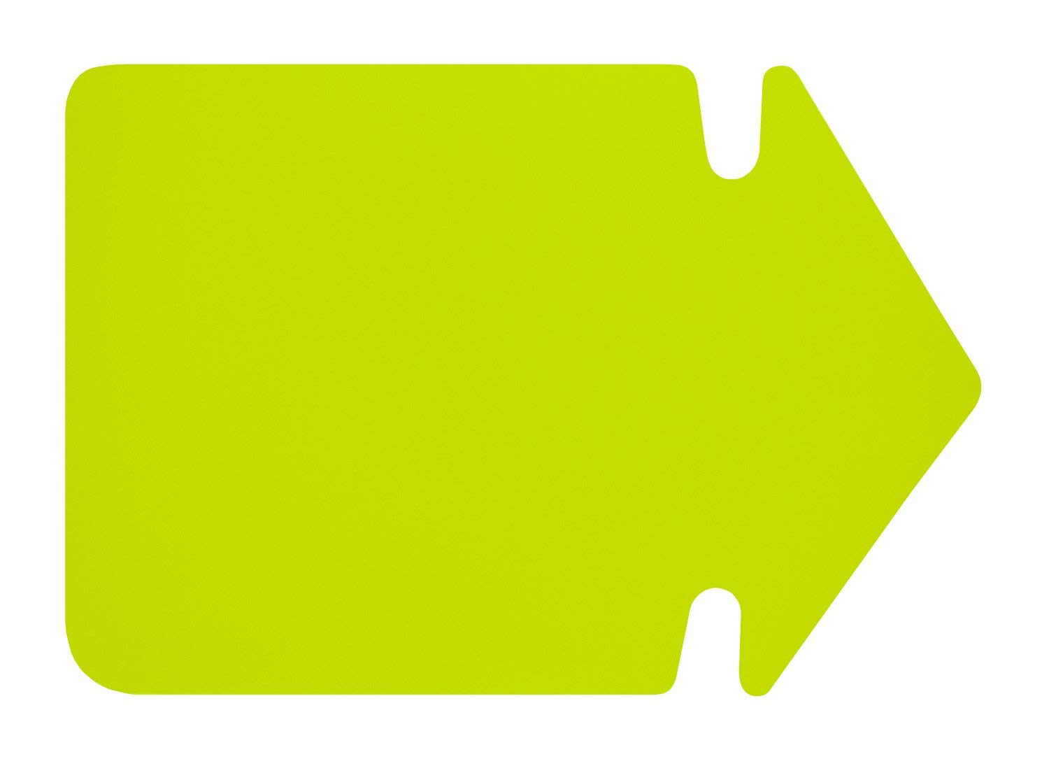 folia 669 911 - Advertising Symbol Arrow, Approx. 35 cm, Pack of 20, Bright Yellow Made of Double-Sided Light Cardboard