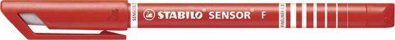 Fineliner - STABILO SENSOR F Box of 10 Red - Image 2
