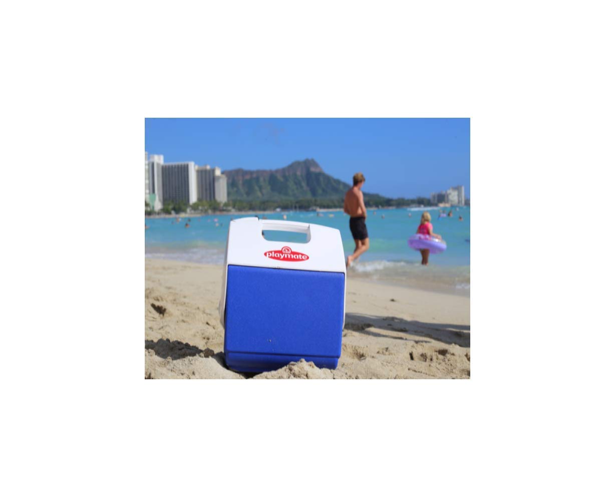 IGLOO Playmate Pal Cool Box, 6.6 Liter, Blue/White - Image 4