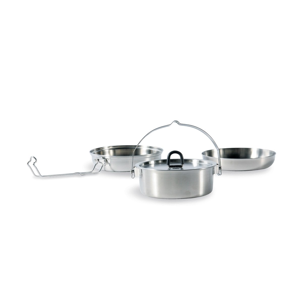 Tatonka Stainless Steel Camp Set Regular, silver, diameter 17,3 x 6 cm