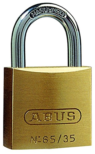 ABUS 04775 40mm Long Shackle Brass Padlock, 40 mm, Gold/Silver