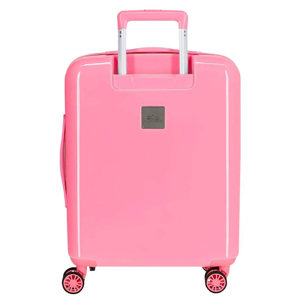 Minnie Style flores Rigid Cabin Trolley, White (White), 55 centimeters - Image 4