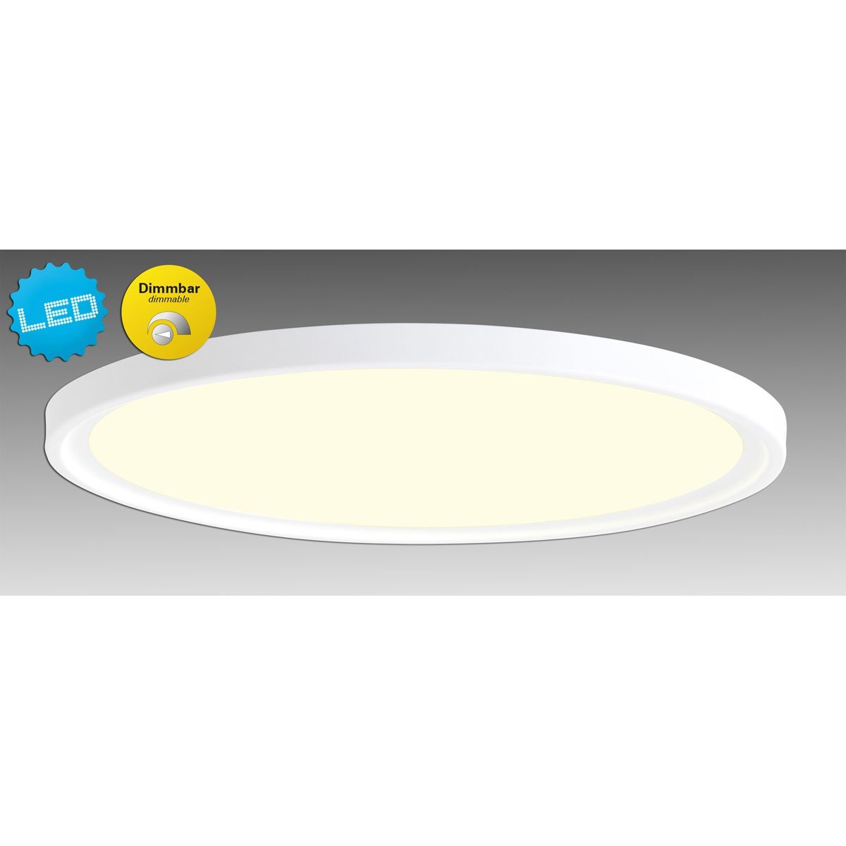 Naeve Leuchten Ceiling Light, Metal, 28.7 W, Warm White