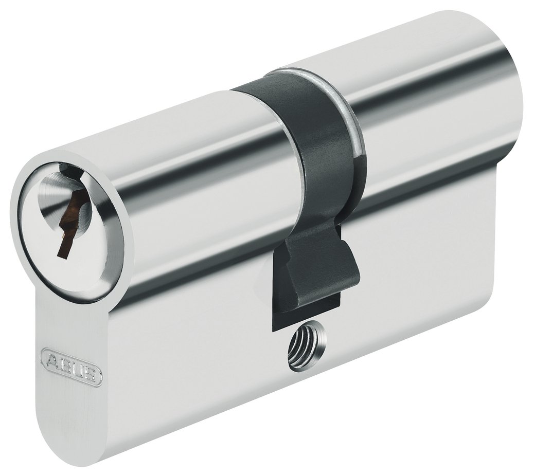 ABUS 39506 Cylinder 40 x 40 mm Silver, Nickel-plated