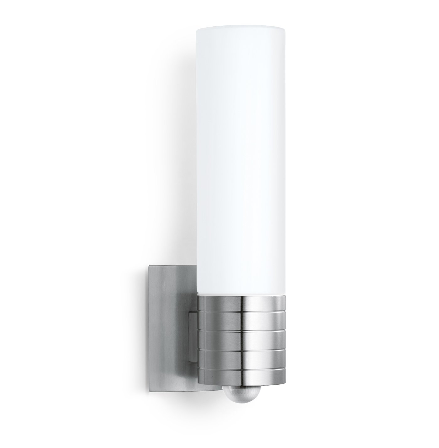 Steinel Outdoor Wall Light L 260 S, Stainless Steel, Sensor switched, 240° motion detector, incl. LED Bulb