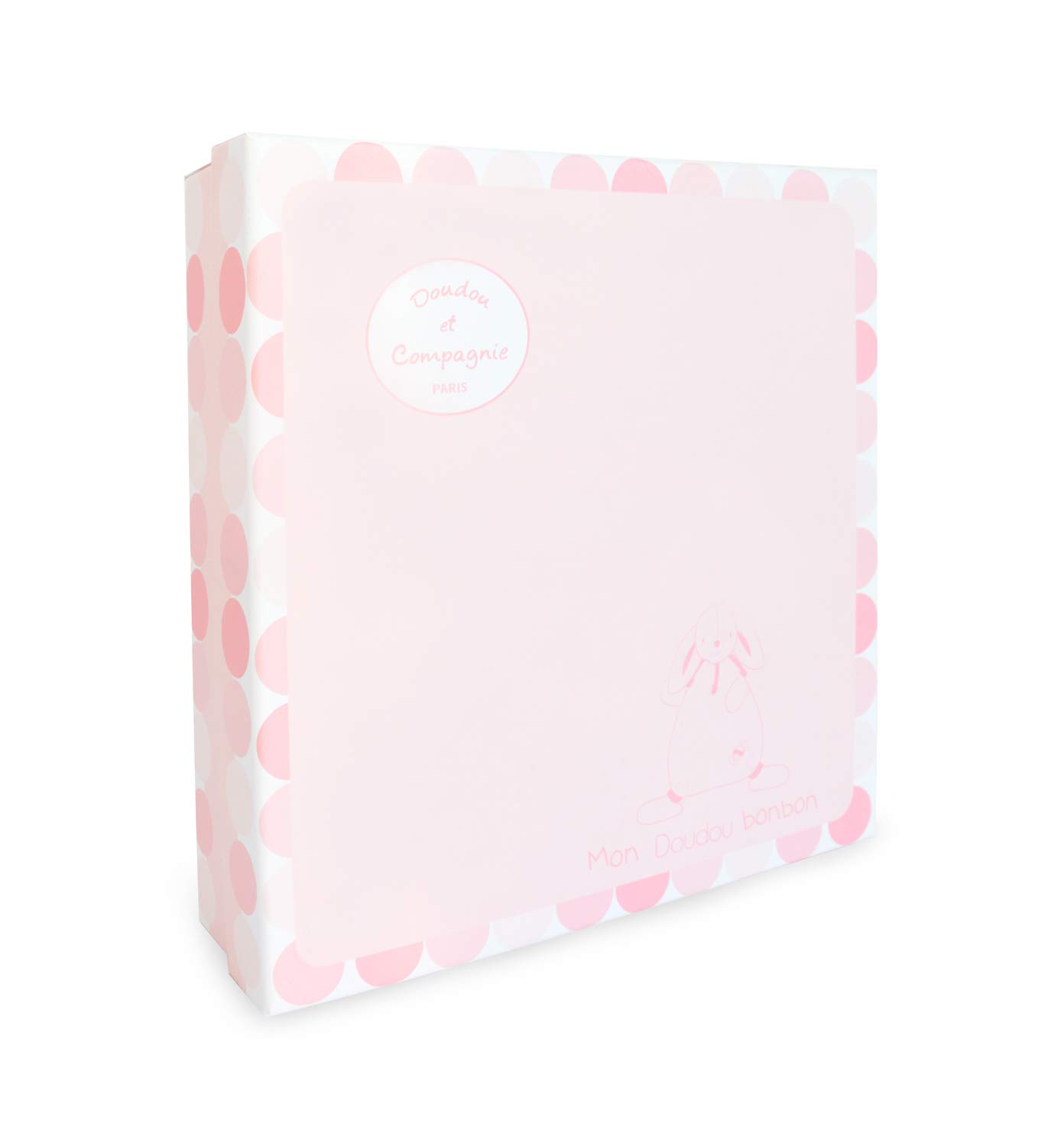 Doudou et Compagnie DC2122 Pink Lapin Bonbon Doudou Comforter, Flower Butterfly Lily:pink - Image 3