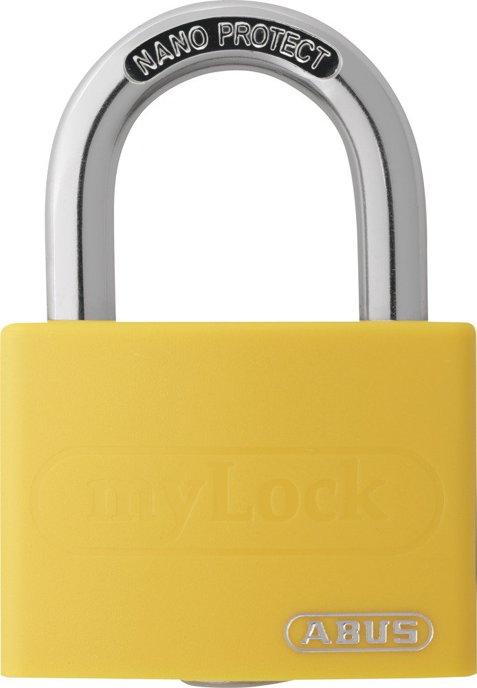 ABUS 65AL40YEL Open Shackle Padlock - Yellow, 40mm