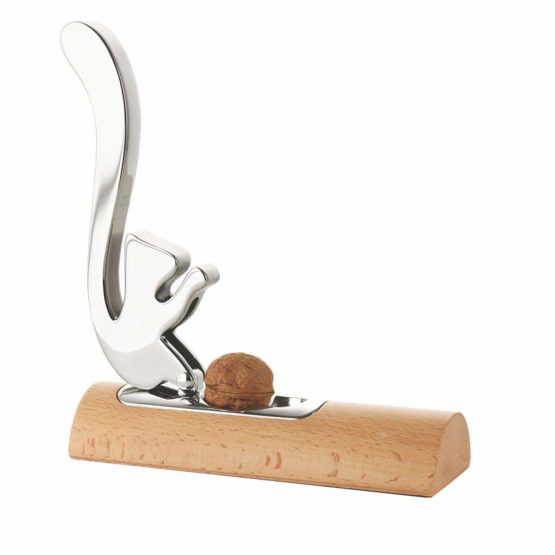 Alessi Officina SCOIATTOLO NUTCRACKER, Edelstahl 18/10 glänzend poliert und Holz - Image 2
