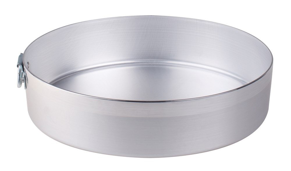 Pentole Agnelli Family Cooking Aluminium Cylindrical Cake Mould With Ring, Diameter 16 Cm, Silver