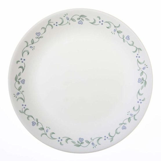 Corelle Livingware Country Cottage Break and Chip Resistant Glass Dinnerware Set, 16-Piece, Service for 4, Green/ Blue - Image 3