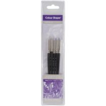 Colour Shaper Firm Grey Tip Painting Set - Wallet of 5 (Size 0)
