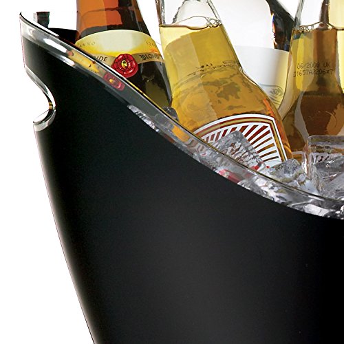 BarCraft Drinks Cooler Beer Bucket for Parties BBQs and More, Acrylic, Black, 8 Litre, 22 L - Image 3