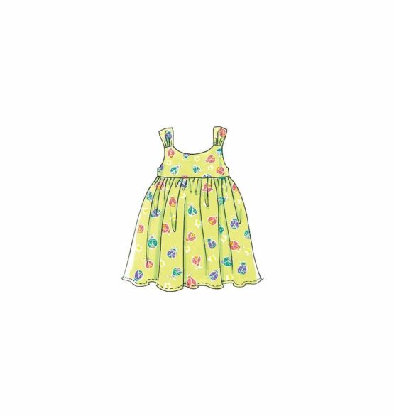 McCall's Patterns M6017 Size CF 4-5-6 Toddlers'/ Children's Tops, Dresses, Shorts and Pants, Pack of 1, White - Image 3