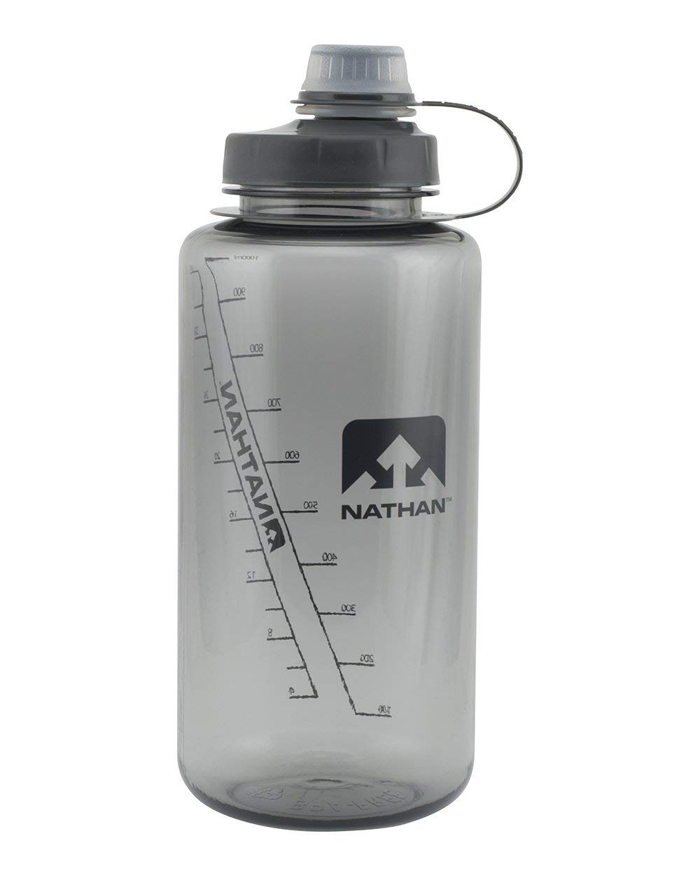 Nathan Big Shot Unisex Outdoor Narrow Mouth Water Bottle available in Grey - 1 Litre, 1000 ml