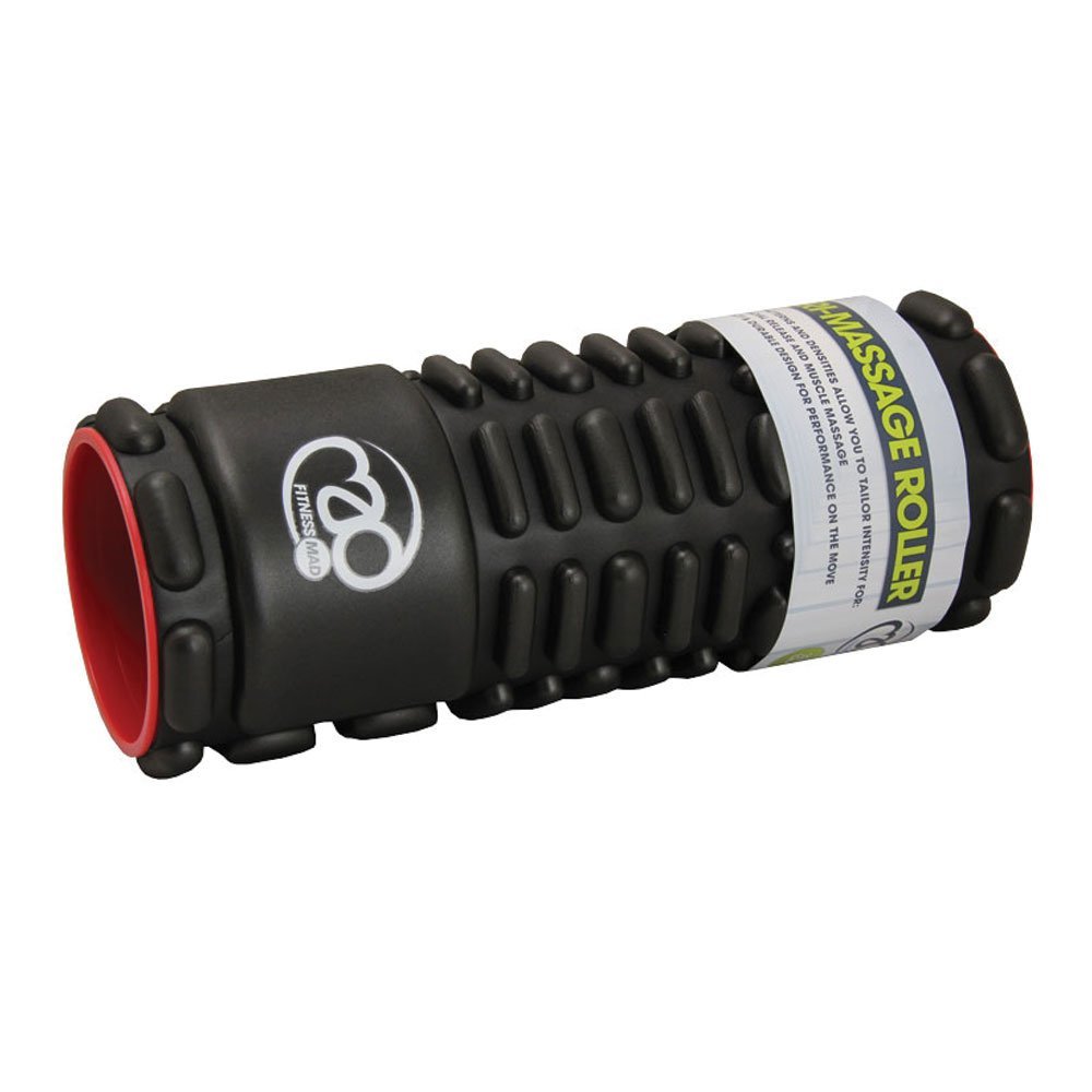 Fitness Mad Vari-Massage Foam Roller, Black / Red, 30cm - Image 2