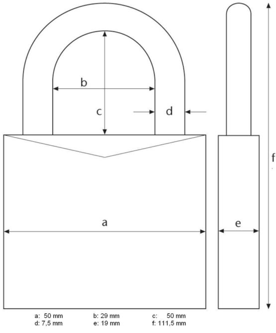 ABUS 160/50HB50 35837 Combination Padlock - Image 4