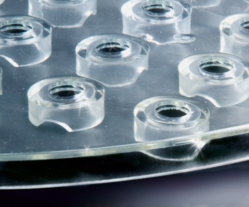 Wenko 2005570100 Sink mat Crystal Square Extra Strong, Plastic, Transparent, 31 cm x 27.5 cm - Image 3