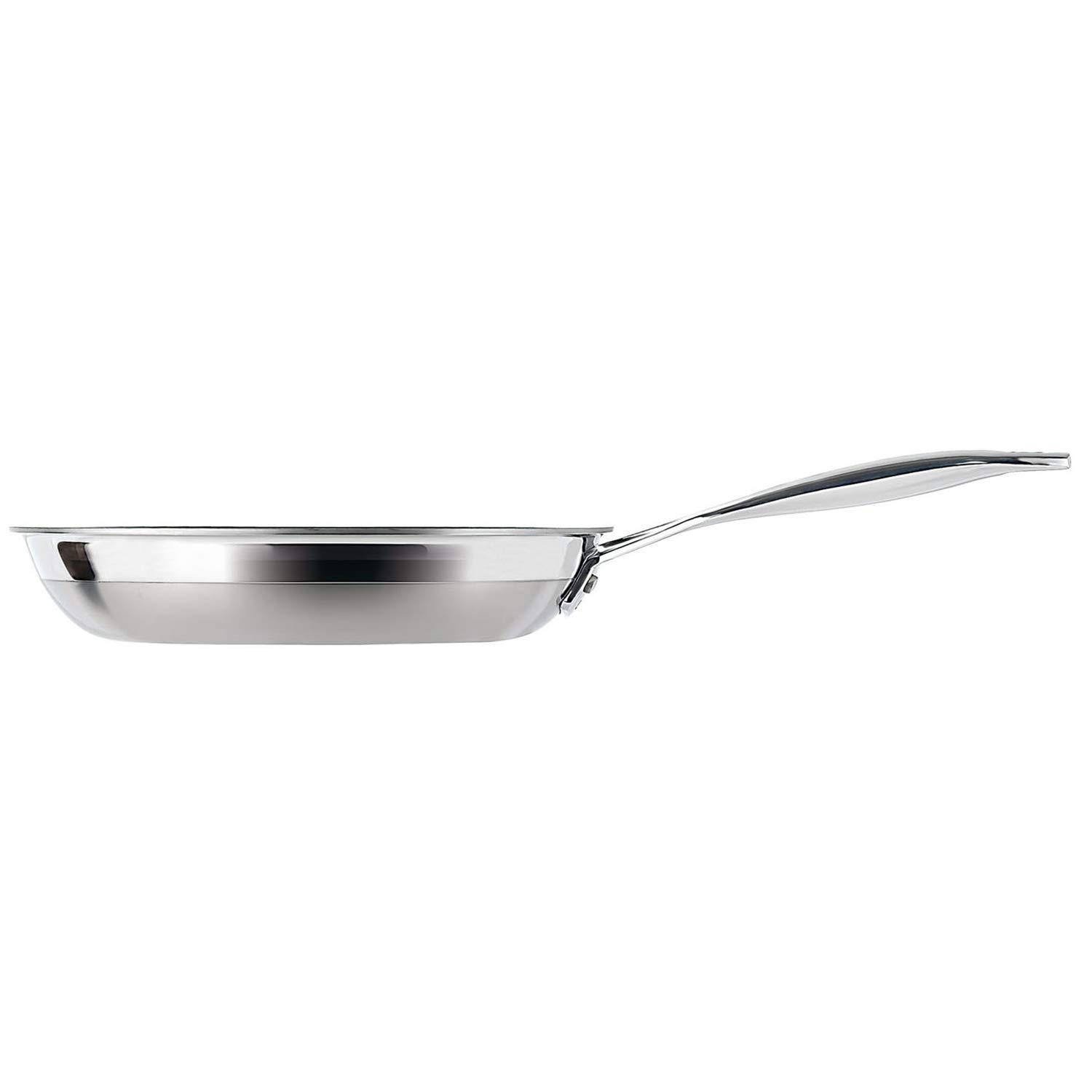 LE CREUSET 3-Ply Stainless Steel Non-Stick Omelette Pan, 20 x 4 cm, 96201320001000, Silver, 8 inches - Image 2