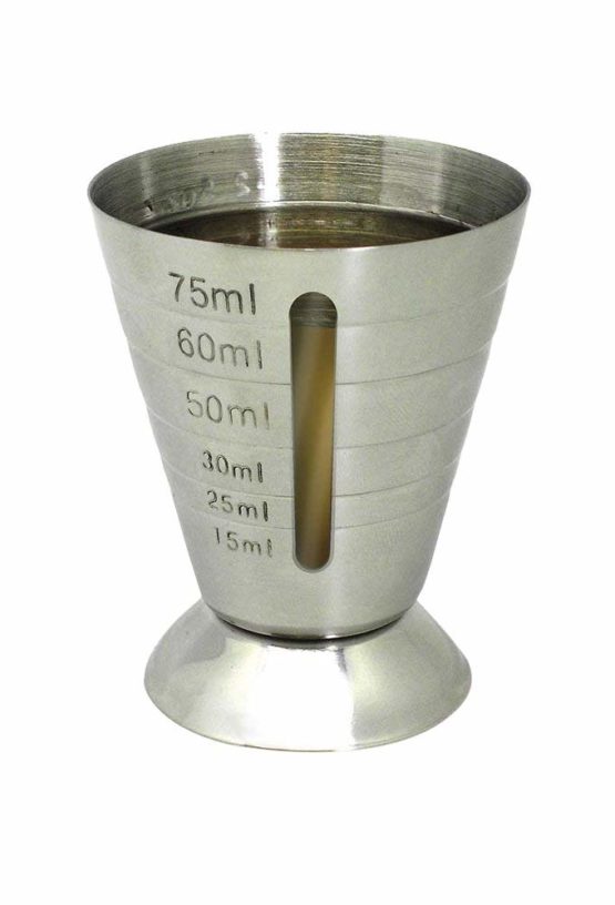 Vin Bouquet FIK 030 Jigger 75-15ml. Professional Jigger made in stainless steel with window