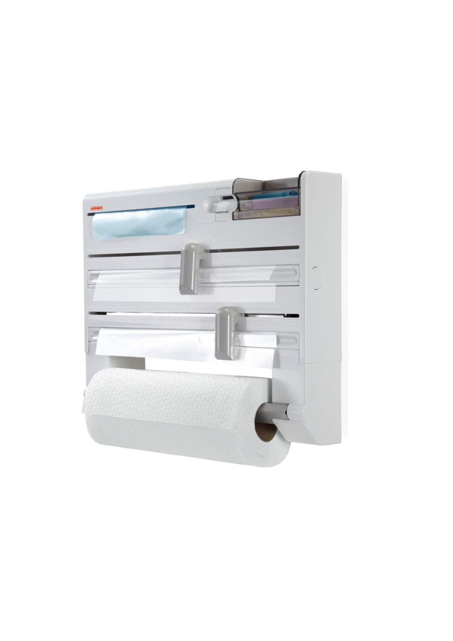 Leifheit Parat Plus Kitchen Roll Holder, Wall Mounted Roll Holder for Film Foil and Paper - Image 2