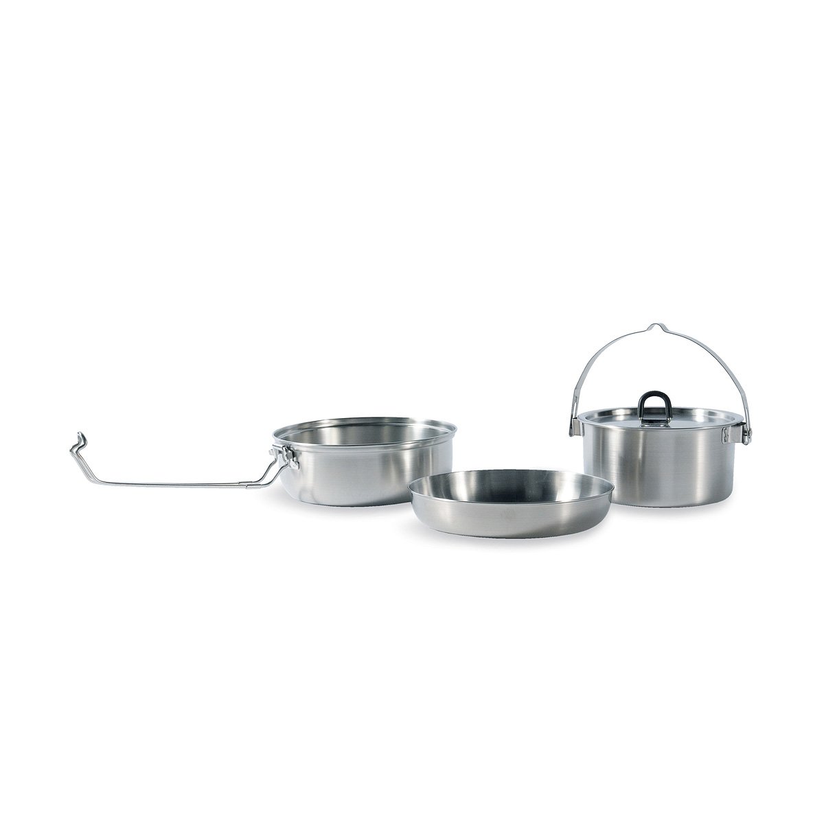Tatonka Stainless Steel Camp Set Large, silver, diameter 17,3 x 8 cm