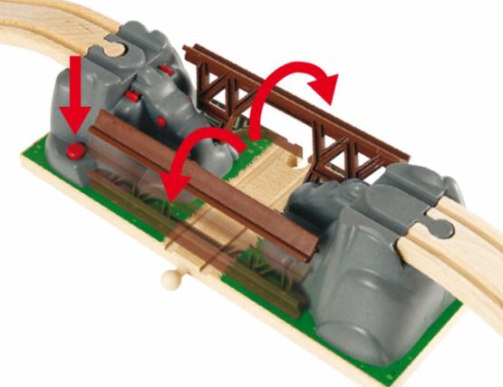 BRIO 33391 Collapsing Train Bridge for Kids Age 3 Years Up - Compatible with all BRIO Railway Sets & Accessories, Multicoloured - Image 2
