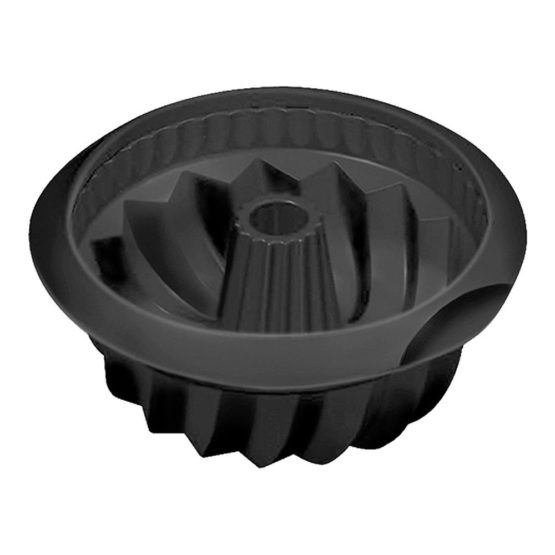 Lékué 2400 ml Deep Savarin Cake Mould, Black - Image 2