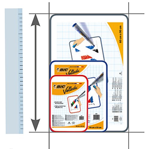BIC Velleda Double-Sided Dry Wipe Whiteboard, 44 x 55 cm - Image 3
