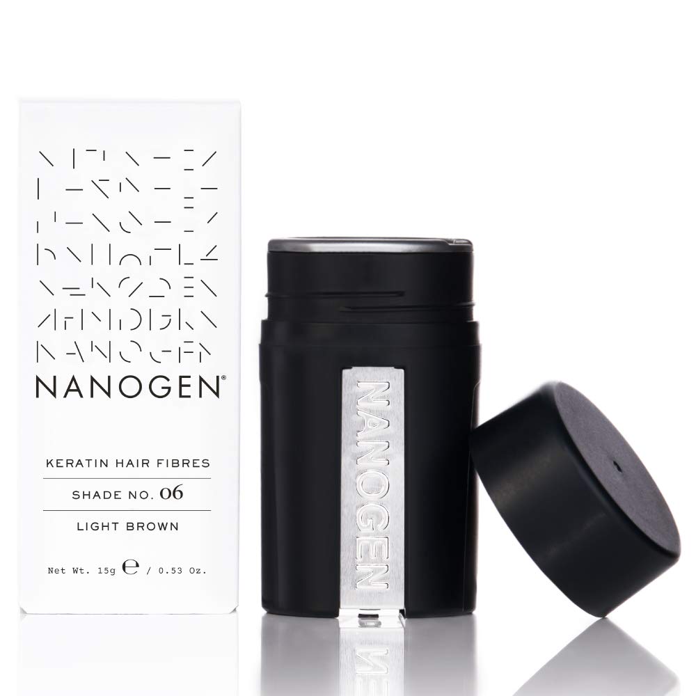Nanogen Hair Fibres, 15 g, Light Brown, 15 g (Pack of 1)