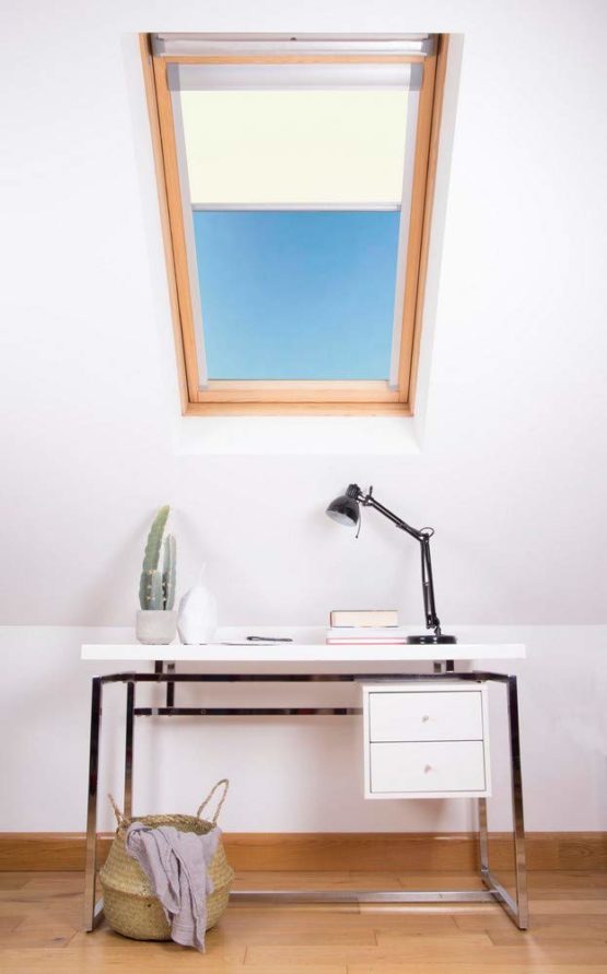 Bloc Skylight Blind C2A for Dakstra Roof Windows Blockout, White - Image 3