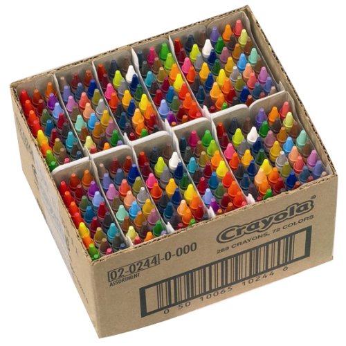 Crayola Crayons 24 in a Box (Pack of 12) 288 Crayons Total Bundle