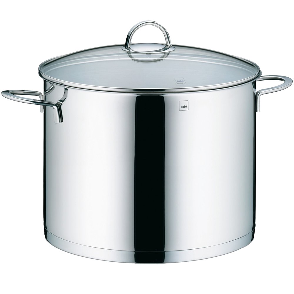 Kela "Cailin Stock Pot, Stainless Steel, silver shiny, 28 cm, 28 x 28 x 21.5 cm