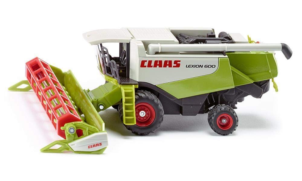 siku 1991, Claas Combine Harvester, 1:50, Metal,Plastic, Green,Red, Movable parts, 24.1 x 18.2 x 8.3 cm