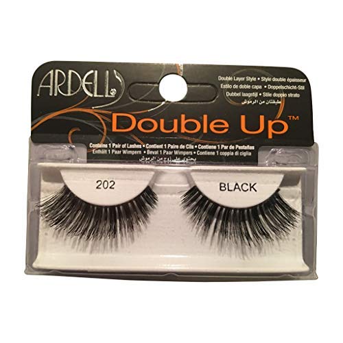 Ardell Glamour 202 Double Up Eye Lashes, Black, 2 count (Pack of 1) - Image 2