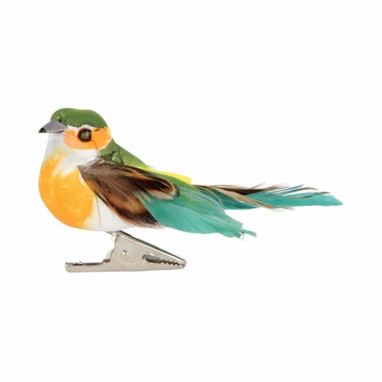 Artemio Multicoloured Small Birds on Clip, 6 x 2,5 x 5 cm - Image 2