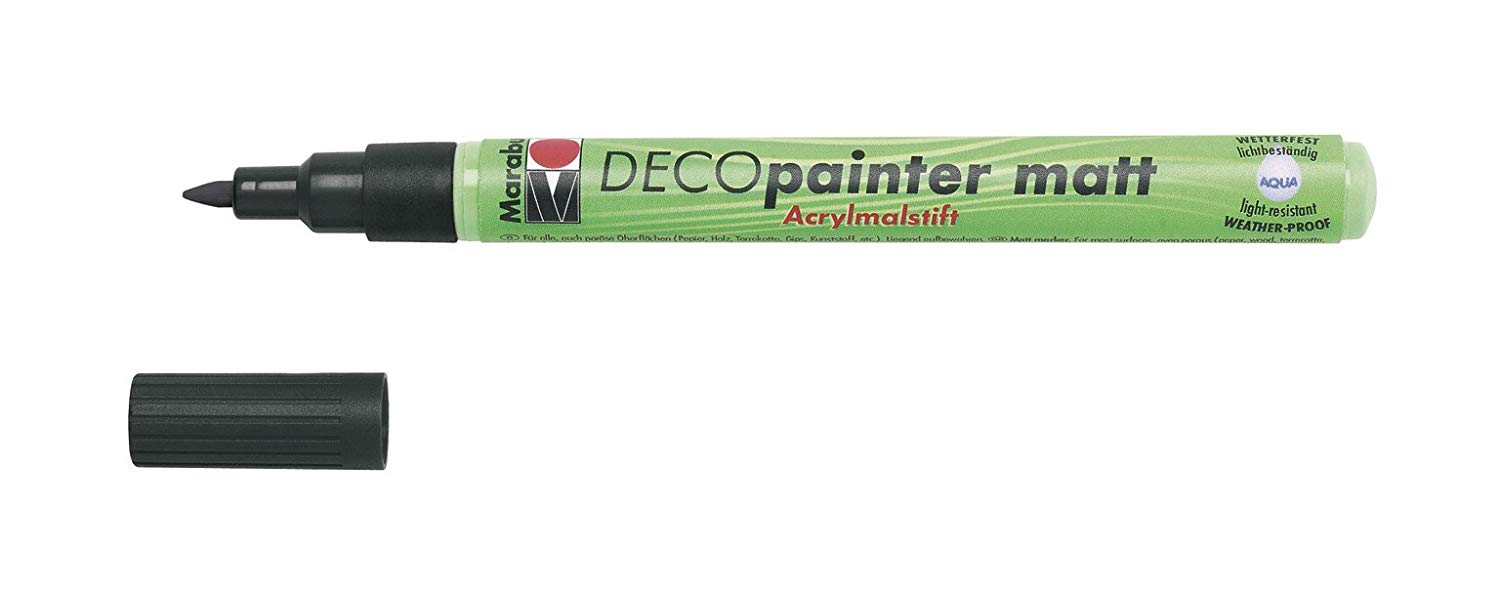 Marabu Deco Painter Pen (1-2mm Tip) - 073 Black - Image 2