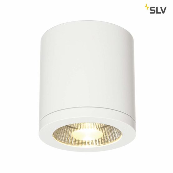 SLV Enola_C / LED spot, floodlight, Ceiling Spotlight, Surface-Mounted, Indoor Lighting / 3000K 12W 850lm White 35 Degrees, Aluminium, 12 W