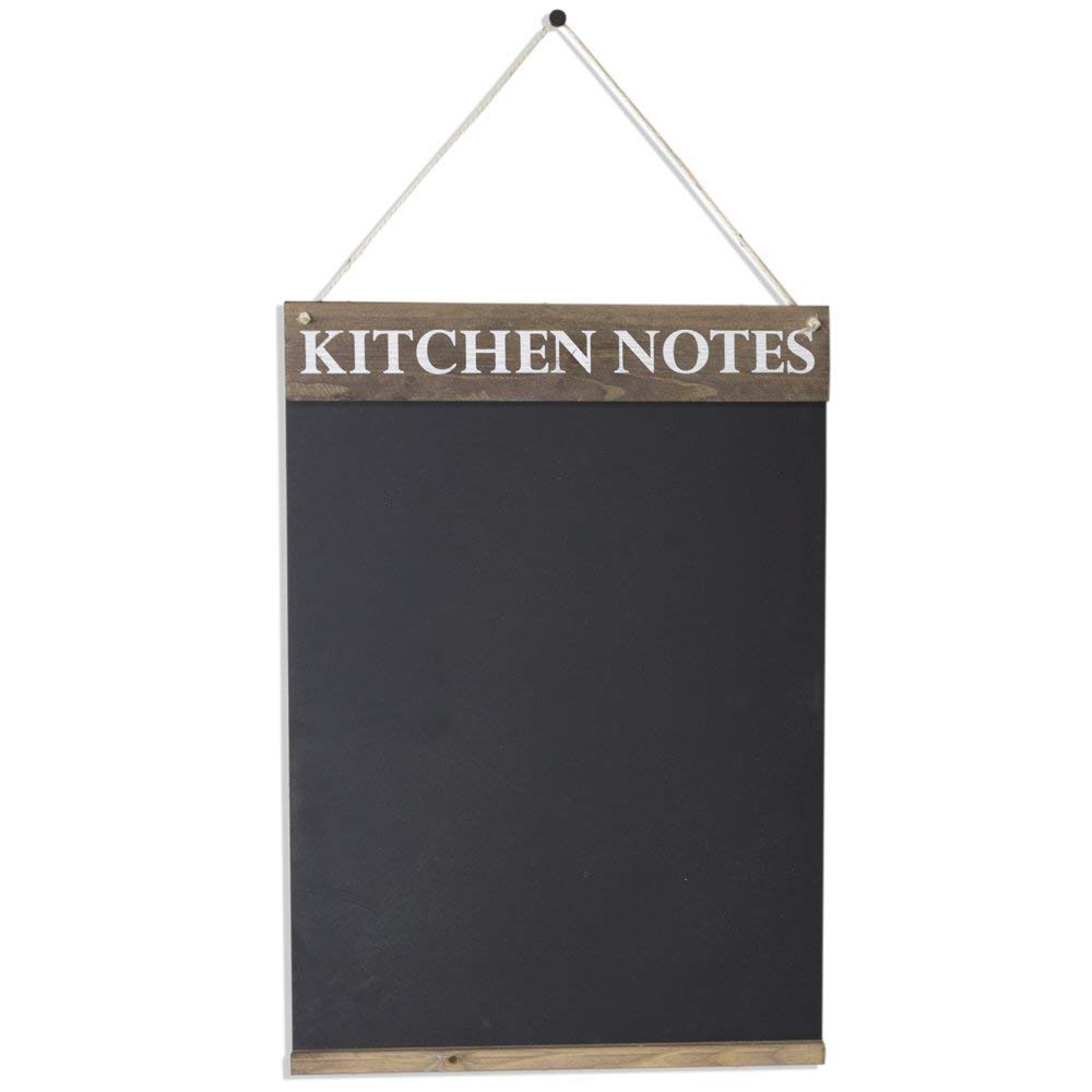 Kitchen Notes Chalkboard, Wood, Rustic Brown, 42 x 60 cm, W42 x H2 cm