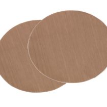 Bake-O-Glide Reusable Non-Stick Pre Cut Circles, Woven Glass Fabric Coated in 100% PTFE, Brown, 8-Inch