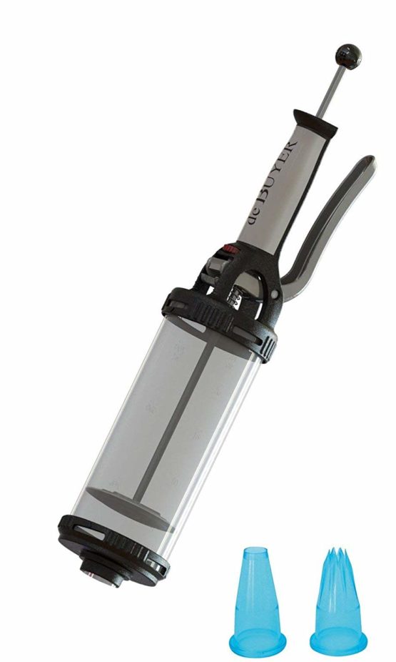 De Buyer Le Tube Piping Dispenser Two Nozzles, Transparent