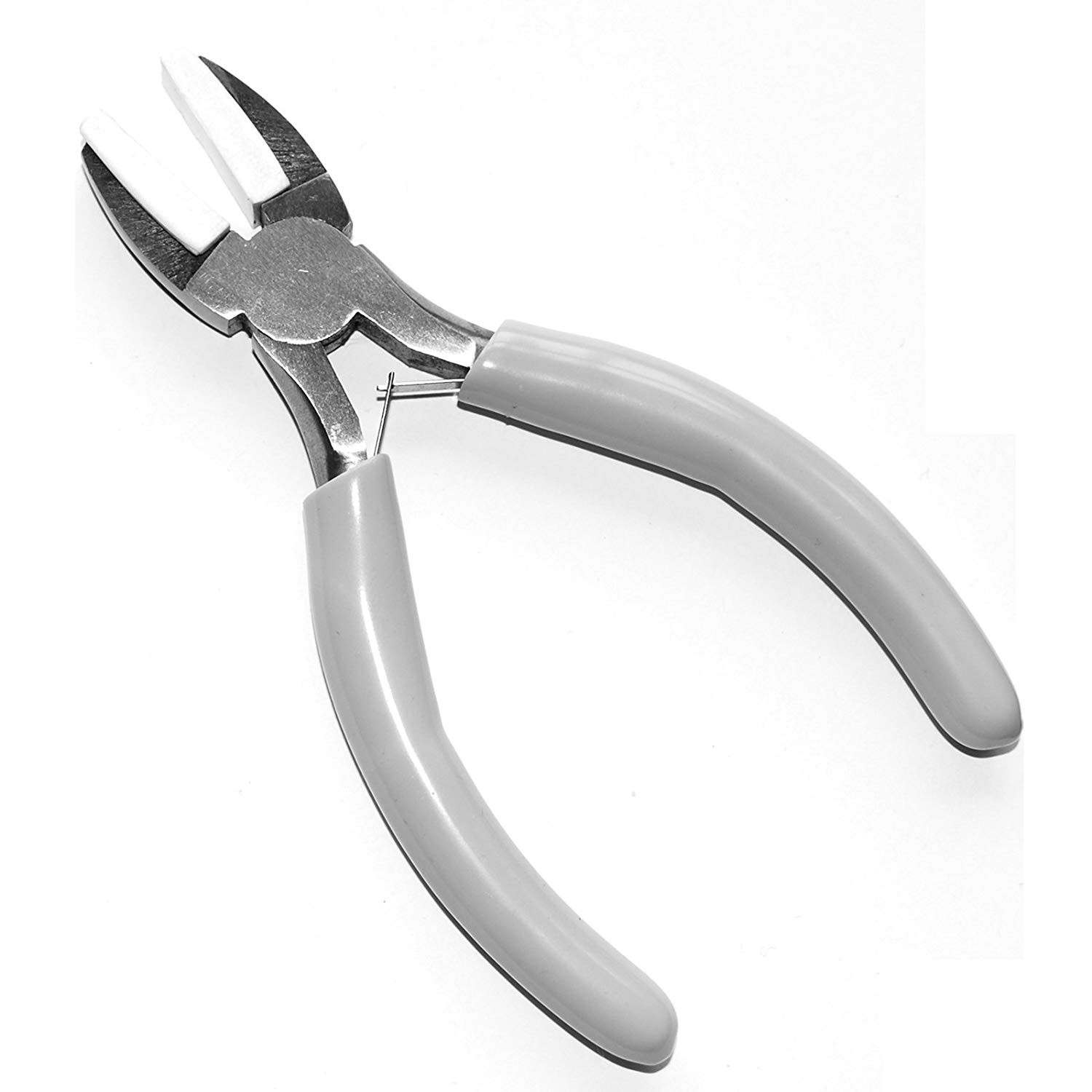 Vaessen Creative Flat Jewellery Pliers with Nylon Jaws, Blue - Image 2