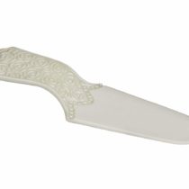 Premier Housewares Diamante Georgia Cake Slice - Cream