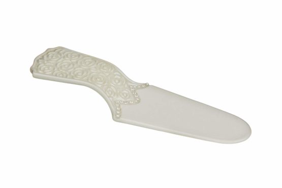 Premier Housewares Diamante Georgia Cake Slice - Cream