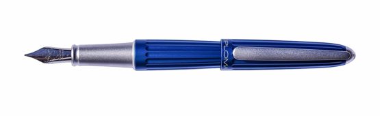 Diplomat Aero Blue Fountain pen with 1Medium Nib, electric blue