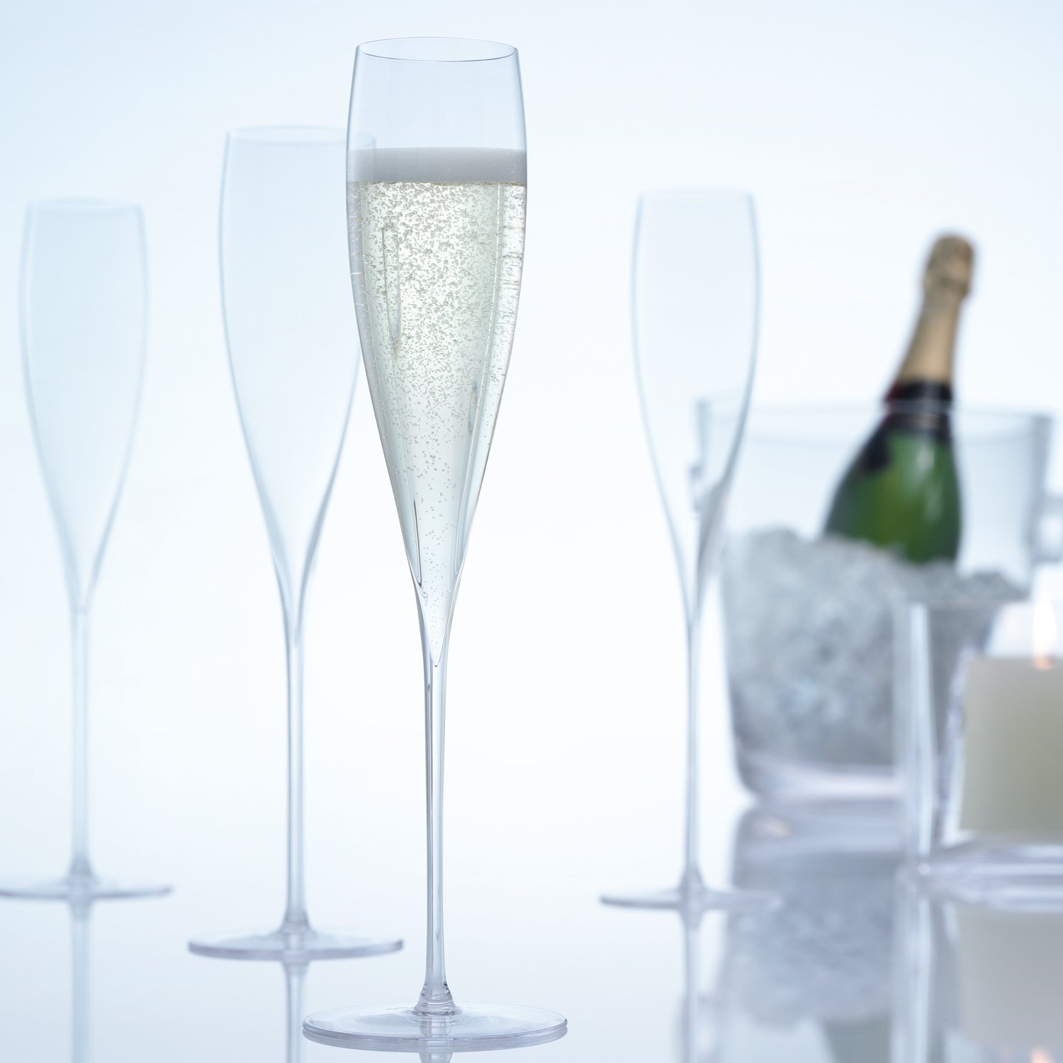 LSA International Savoy Champagne Flute 200ml Clear Set of 2 Mouthblown & Handmade Glass SA05 - Image 4