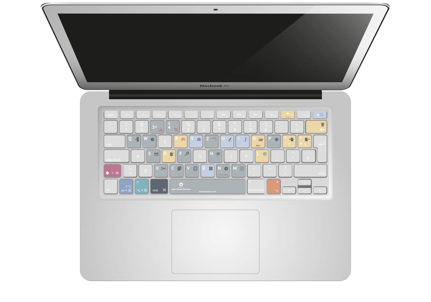 Benaw Kh Os Grm Hotkeys Keyboard Skin Mac Os Shortcuts For Macbook