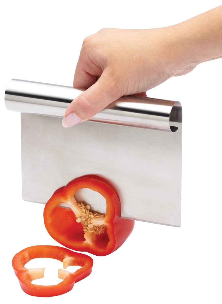 KitchenCraft Stainless Steel Vegetable Chopper/Food Scoop, 15 x 11.5 cm (6" x 4.5"), Silver - Image 2