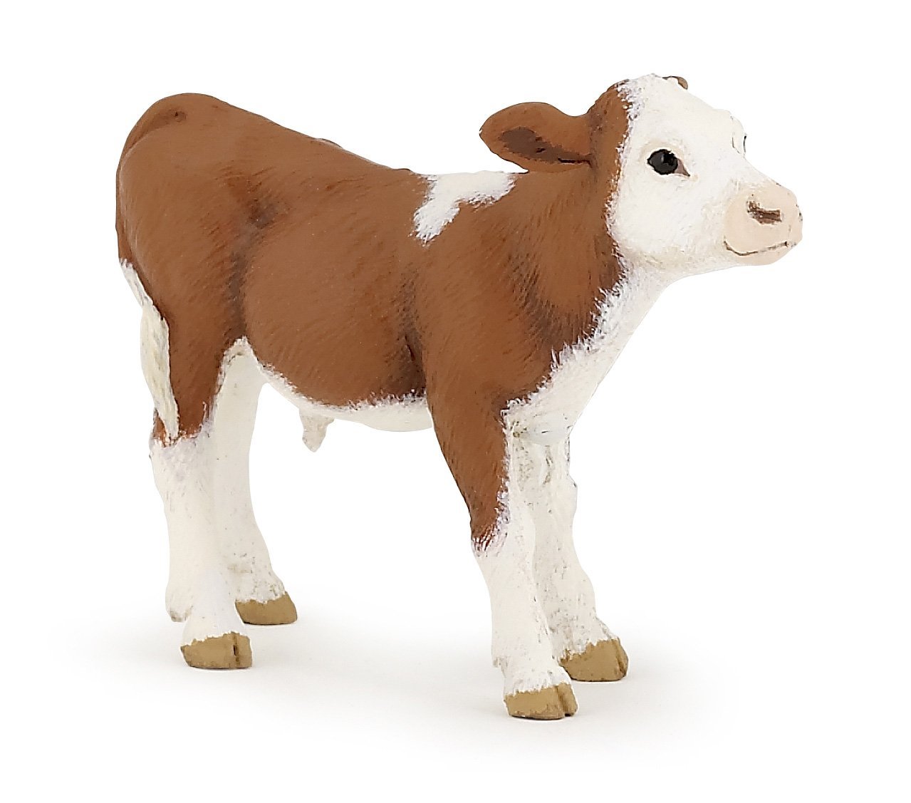 Papo, Realistic Simmental Calf Figure Toy for Kids, Ages 3+, Farm Life Collection, Educational Play Farm Animals - Image 2